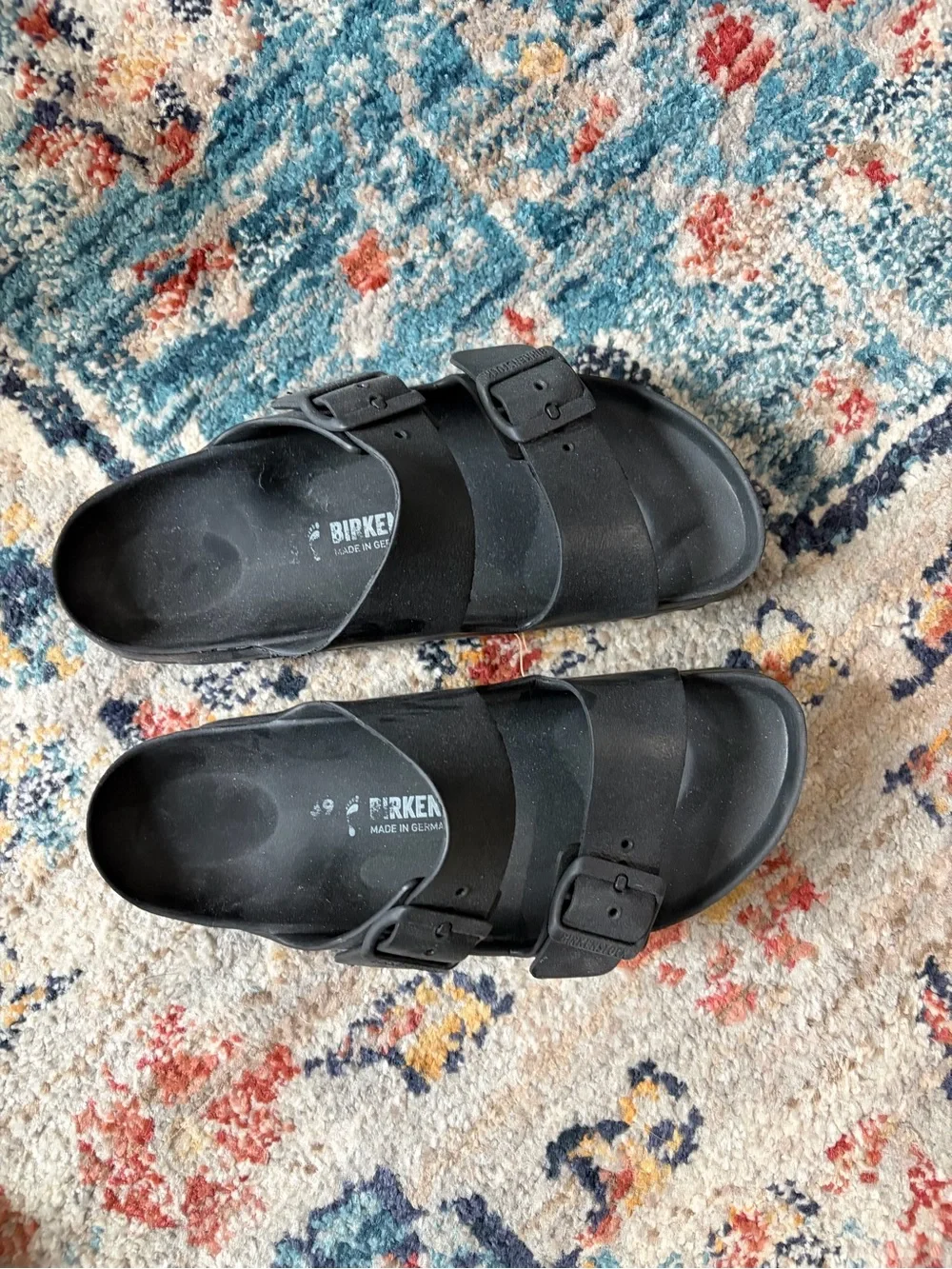 Birkenstock Arizona Two-Strap Sandals in Black